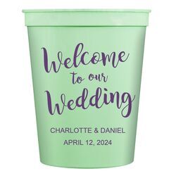 Welcome to our Wedding Stadium Cups